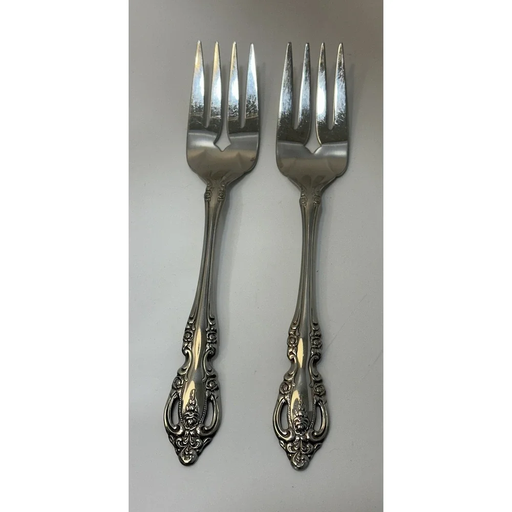 Oneida Community Brahms Stainless Steel Serving Set Spoons 9 PIECES READ